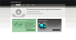 Desktop Screenshot of jesselinder.com
